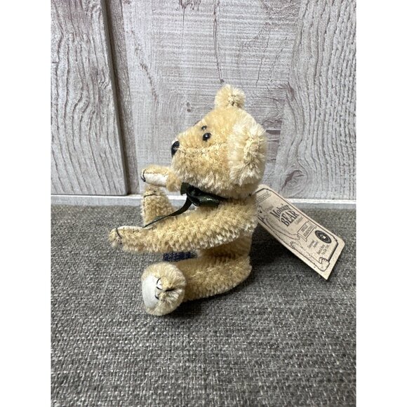 Boyds Bear Mohair Bear Collection Orville Bearington Jointed Plush Green Bow - Picture 4 of 11